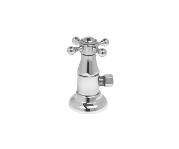 Mountain Plumbing - Brass Deluxe Cross Handle with 1/4 Turn Ceramic Disc Cartridge Valve - Lead Free - Angle (1/2 Inch Female)
