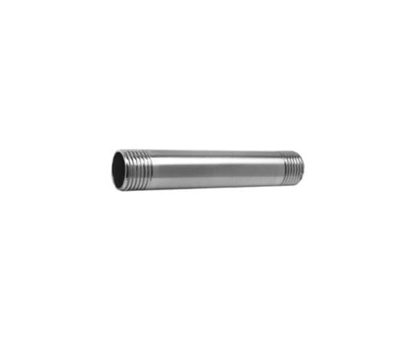 Mountain Plumbing - 6 Inch Pipe Nipple - Lead Free, All Brass - 1/2 Inch IPS