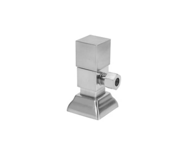 Mountain Plumbing - Contemporary Square Handle with 1/4 Turn Ceramic Disc Cartridge Valve - Lead Free - Angle (1/2 Inch Compression)