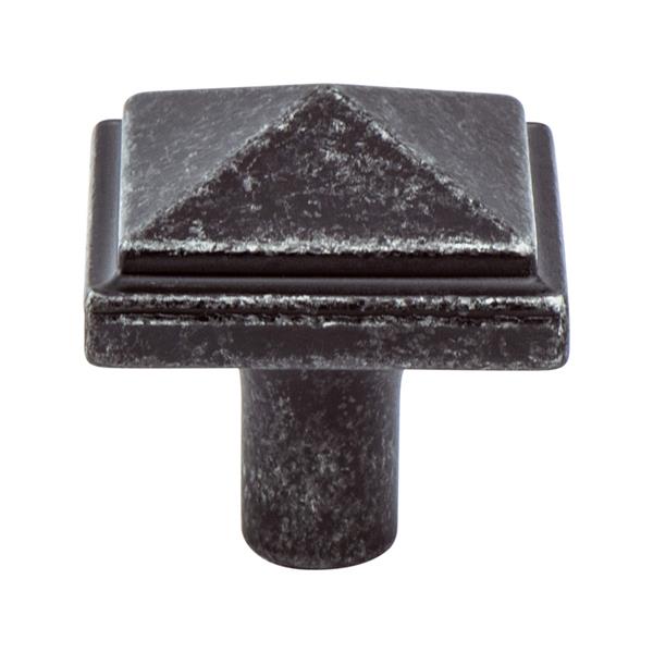 Berenson - Rhapsody Weathered Iron Pyramid Knob