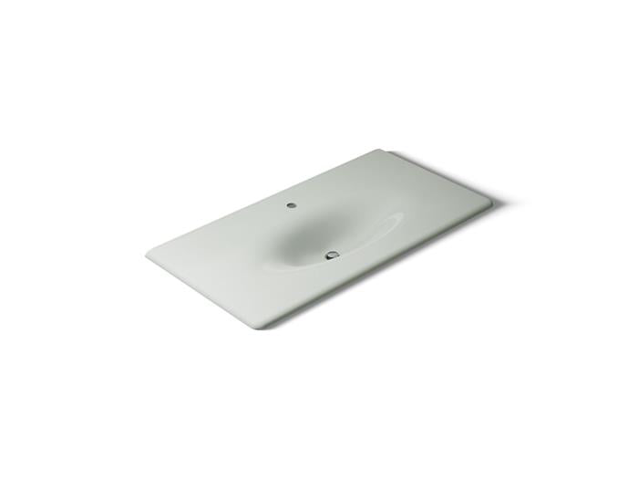Kohler - Iron/Impressions 43 Inch Enameled Cast Iron Vanity Top With Integrated Oval Sink - Single Hole