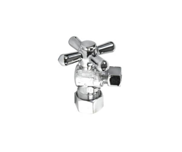 Mountain Plumbing - Brass Cross Handle with 1/4 Turn Ball Valve - Lead Free - Angle (1/2 Inch Female IPS)