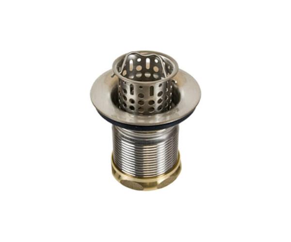 Mountain Plumbing - 2-1/2 Inch Brass Bar/Prep Strainer with Lift-Out Basket
