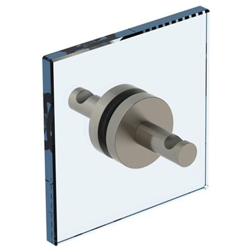 Watermark - Brooklyn double shower door knob/ glass mount hook