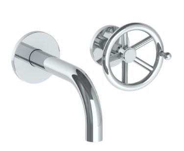 Watermark - Brooklyn Wall Mounted 2 Hole Lavatory Set with 6 Inch Spout