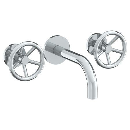 Watermark - Brooklyn Wall Mounted 3 Hole Lavatory Set With 8 3/4 Inch Spout
