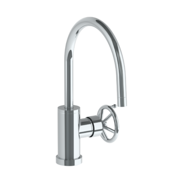 Watermark - Brooklyn Deck Mounted 1 Hole Gooseneck Kitchen Faucet