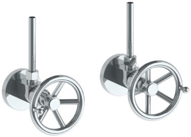 Watermark - Brooklyn Lavatory Angle Stop Kit -1/2 Inch IPS x 3/8 Inch OD Compression