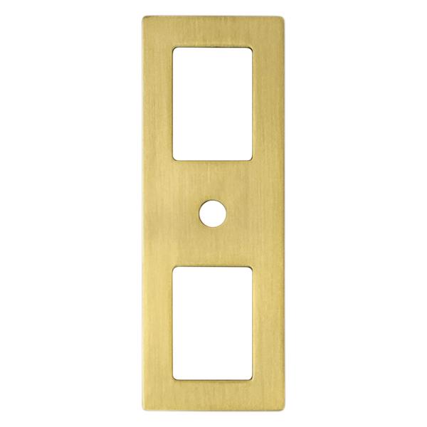 Berenson - Statler Modern Brushed Gold Cutout Backplate