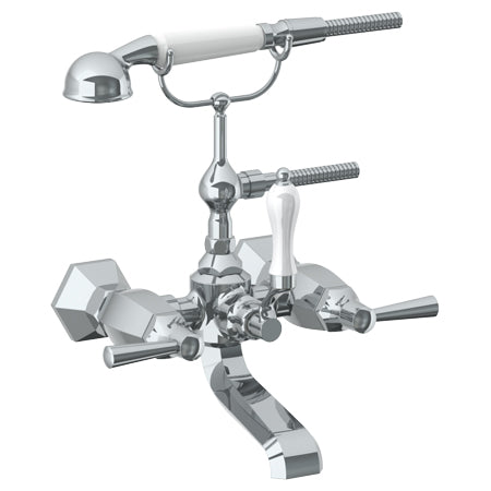 Watermark - Gramercy Wall Mounted Eyposed Bath Set With Hand Shower