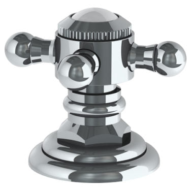 Watermark - Gramercy Trim For Deck Mounted Valve. Porcelain cross buttons not engraved