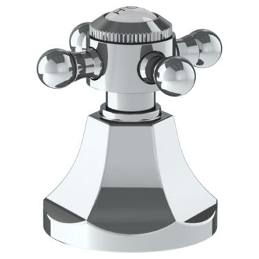 Watermark - Gramercy Trim For Deck Mounted Valve. Porcelain cross buttons engraved 'HOT'