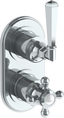 Watermark - Gramercy Wall Mounted Mini Thermostatic Shower Trim 3 1/2 x 6 1/4 Inch.