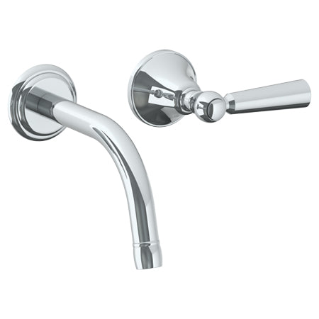 Watermark - York Wall Mounted 2 Hole Lavatory Set With 6 1/2 Inch CTC Spout