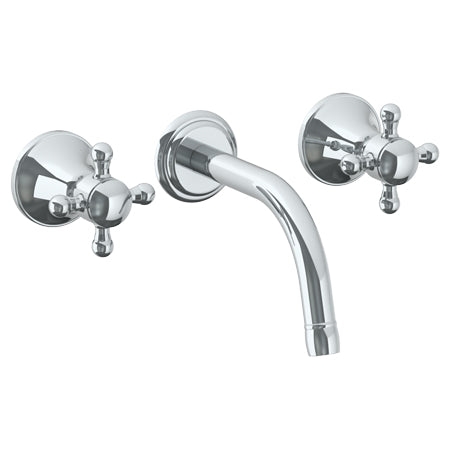 Watermark - York Wall Mounted 3 Hole Lavatory Set With 6 1/2 Inch CTC Spout
