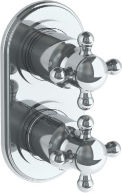 Watermark - York Wall Mounted Mini Thermostatic Shower Trim 3 1/2 x 6 1/4 Inch.