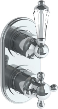 Watermark - York Wall Mounted Mini Thermostatic Shower Trim 3 1/2 x 6 1/4 Inch.