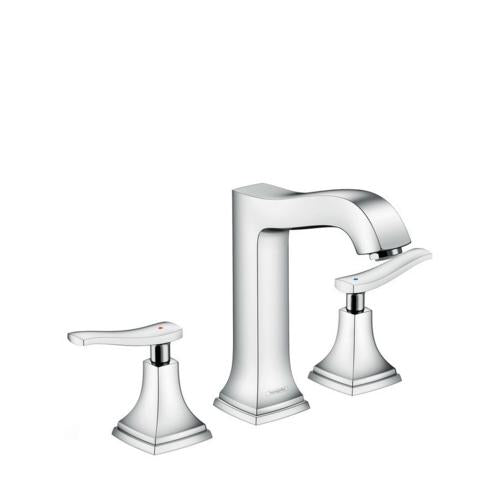 Hansgrohe - Metropol Classic Widespread Faucet 160 with Lever Handles and Pop-Up Drain, 1.2 GPM
