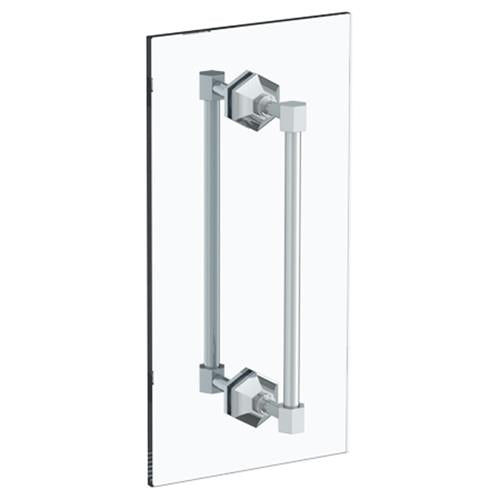 Watermark - Beverly 18 Inch double shower door pull/ glass mount towel bar