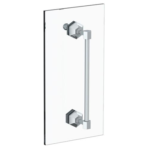 Watermark - Beverly 24 Inch shower door pull with knob/ glass mount towel bar with hook