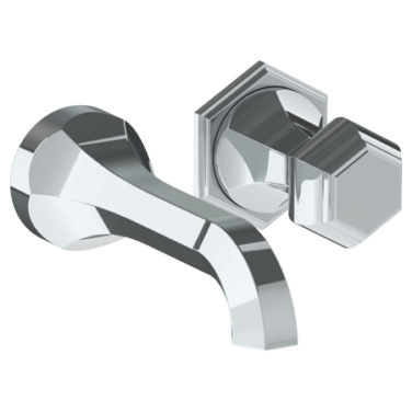 Watermark - Beverly Wall Mounted 2 Hole Lavatory Set with 6 3/4 Inch CTC Spout