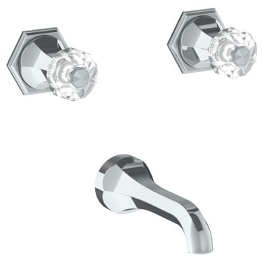Watermark - Beverly Wall Mounted 3 Hole Bath Set