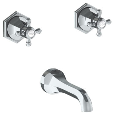 Watermark - Beverly Wall Mounted 3 Hole Bath Set