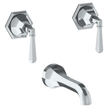 Watermark - Beverly Wall Mounted 3 Hole Bath Set