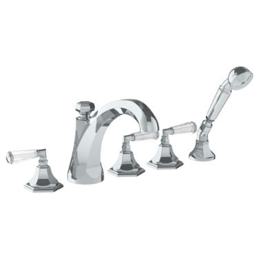 Watermark - Beverly Deck Mounted 5 Hole Extended Bath Set