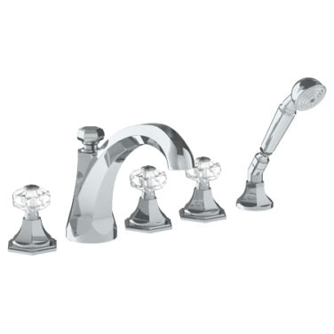 Watermark - Beverly Deck Mounted 5 Hole Extended Bath Set