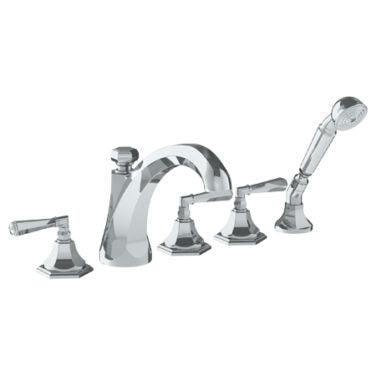 Watermark - Beverly Deck Mounted 5 Hole Extended Bath Set