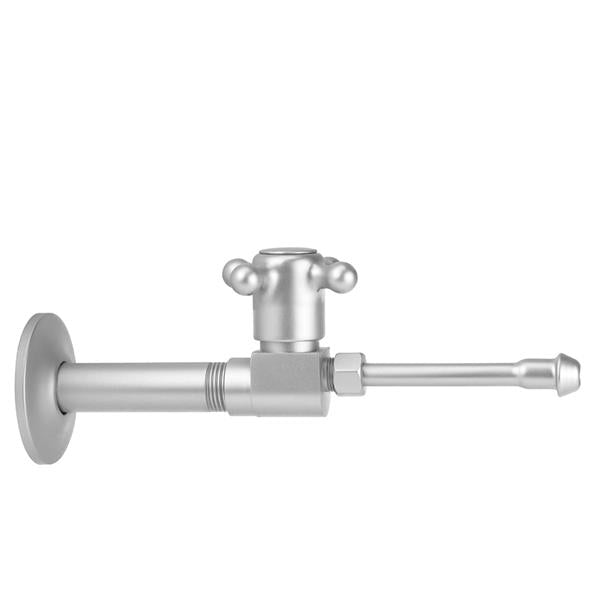 Jaclo - Quarter Turn Ceramic Disc Straight 1/2 Inch IPS x 3/8 Inch O.D. Faucet Supply Valve Kit with Cross Handle and 20 Inch Supply Tubes