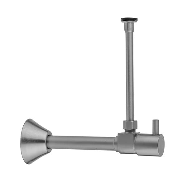 Jaclo - Quarter Turn Ceramic Disc Angle Pattern 1/2 Inch Copper (Sweat fit) x 3/8 Inch O.D. Toilet Supply Kit with Contempo Lever Handle and 20 Inch Supply Tube
