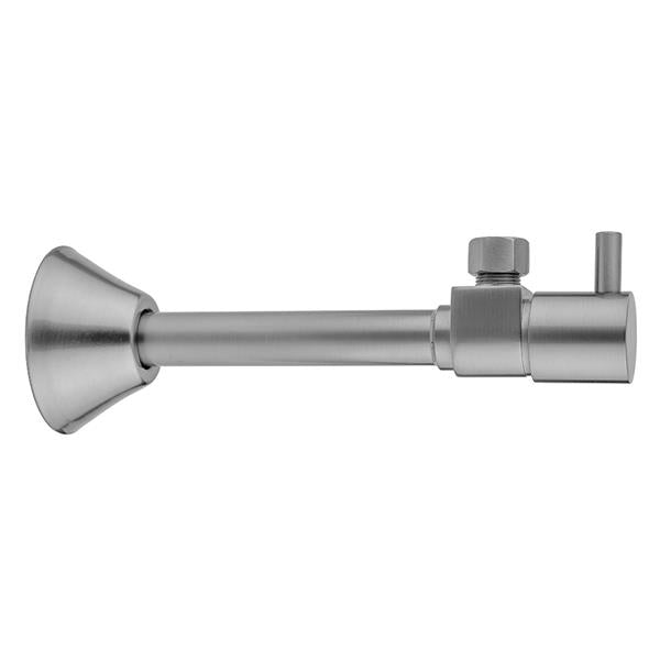Jaclo - Quarter Turn Ceramic Disc Angle Pattern 1/2 Inch Copper (Sweat fit) x 3/8 Inch O.D. Supply Valve with Contempo Lever Handle