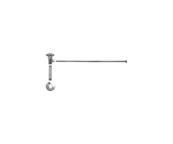Mountain Plumbing - Toilet Supply Kit - Brass Cross Handle with 1/4 Turn Ceramic Disc Cartridge Valve (MT4001X-NL) - Angle, Flat Head Riser