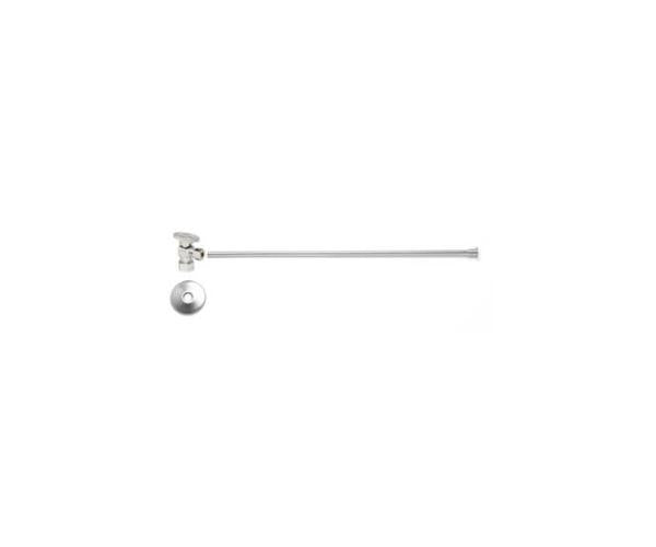 Mountain Plumbing - Toilet Supply Kit - Brass Oval Handle with 1/4 Turn Ball Valve (MT403-NL) - Angle, Flat Head Riser