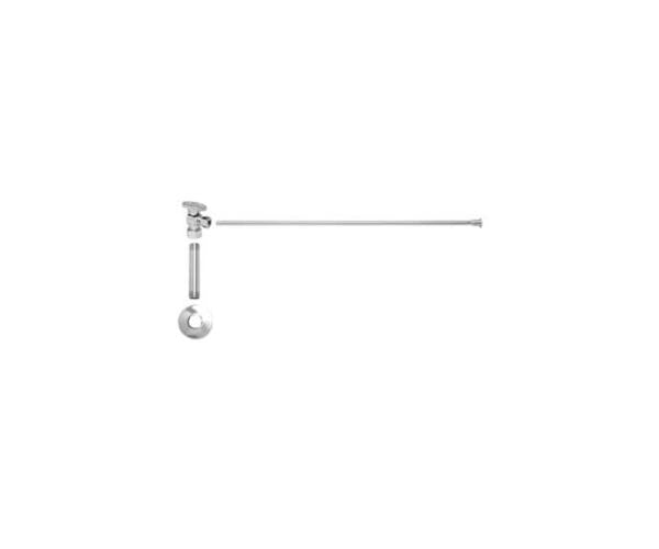 Mountain Plumbing - Toilet Supply Kit - Brass Oval Handle with 1/4 Turn Ball Valve (MT401-NL) - Angle, Flat Head Riser