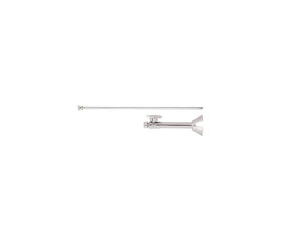 Mountain Plumbing - Toilet Supply Kit - Brass Oval Handle with 1/4 Turn Ball Valve (MT317-NL) - Straight Sweat, Flat Head Riser