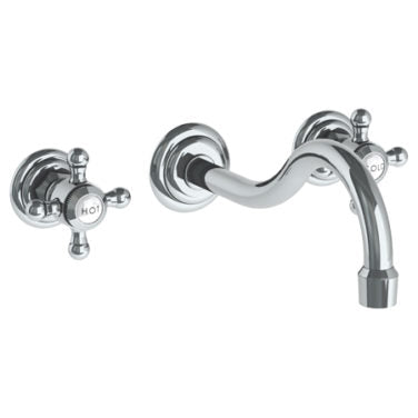 Watermark - Stratford Wall Mounted 3 Hole Lavatory Set with 8 3/8 Inch CTC Spout