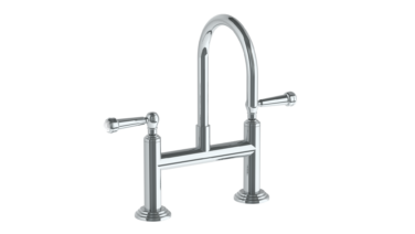 Watermark - Stratford Deck Mounted 2 Hole Bridge Lavatory Set
