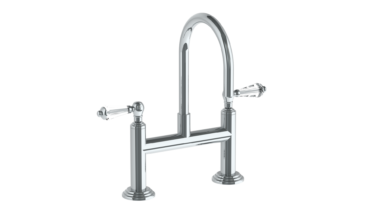 Watermark - Stratford Deck Mounted 2 Hole Bridge Lavatory Set