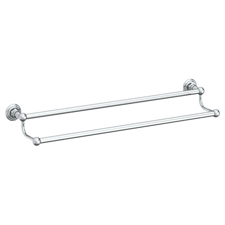 Watermark - Stratford Wall Mounted Double Towel Bar, 24 Inch