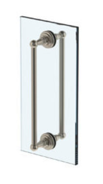 Watermark - Rochester 12 Inch double shower door pull/ glass mount towel bar
