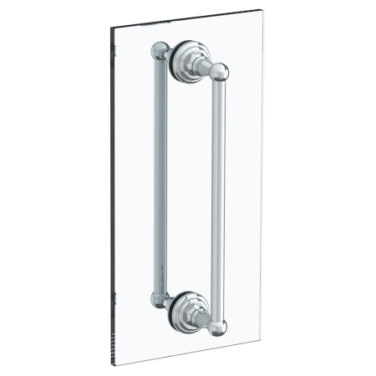 Watermark - Rochester 6 Inch double shower door pull/ glass mount towel bar