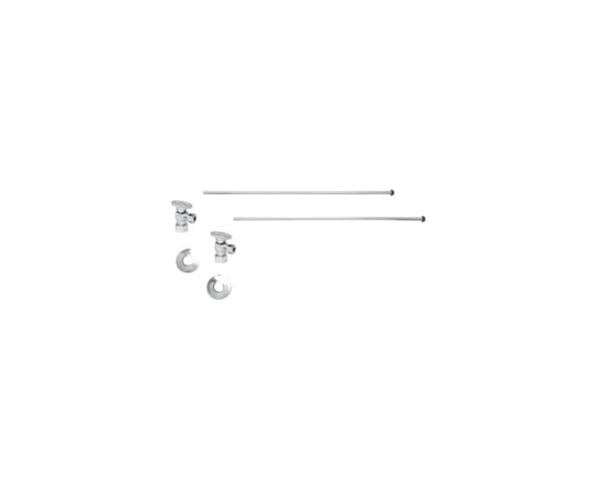 Mountain Plumbing - Lavatory Supply Kit - Brass Oval Handle with 1/4 Ball Valve (MT403-NL) - Angle, No Trap