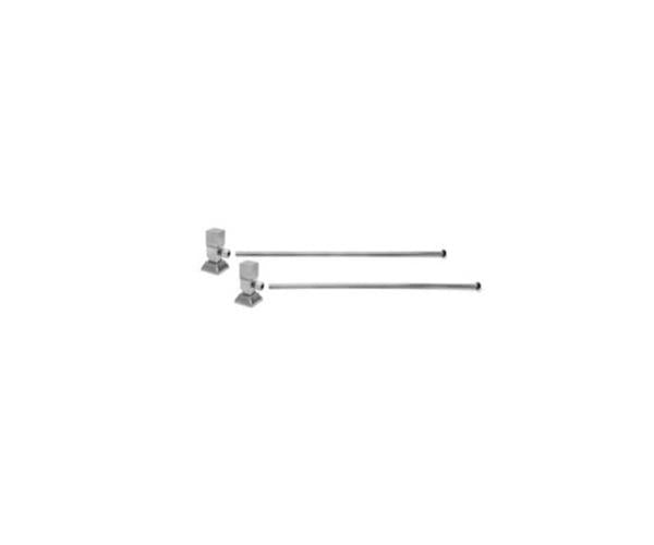 Mountain Plumbing - Lavatory Supply Kit - Contemporary Square Handle with 1/4 Turn Ceramic Disc Cartridge Valve (MT5004-NL) - Angle, No Trap