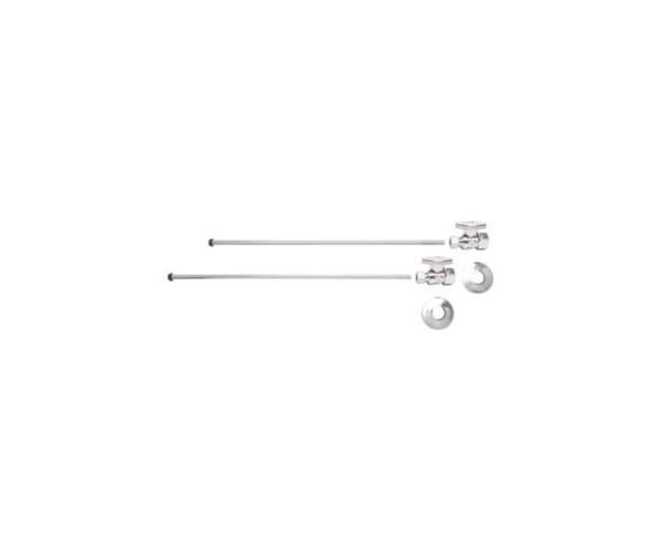 Mountain Plumbing - Lavatory Supply Kit - Brass Oval Handle with 1/4 Turn Ball Valve (MT410-NL) - Straight, No Trap