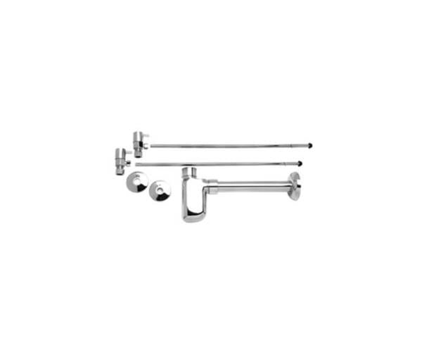 Mountain Plumbing - Lavatory Supply Kit - Contemporary Lever Handle with 1/4 Turn Ceramic Disc Cartridge Valve (MT5003L-NL) - Angle, Bottle Trap