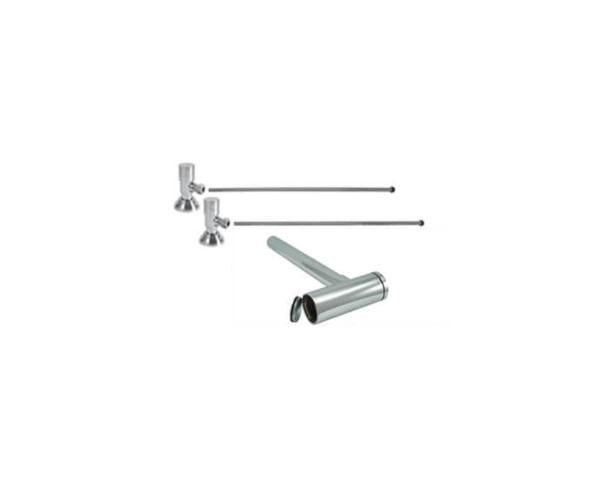 Mountain Plumbing - Lavatory Supply Kit - Contemporary Round Handle with 1/4 Turn Ceramic Disc Cartridge Valve (MT6004-NL) - Angle, Round Bottle Trap