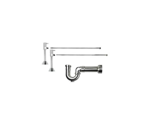 Mountain Plumbing - Lavatory Supply Kit - Contemporary Lever Handle with 1/4 Turn Ceramic Disc Cartridge Valve (MT516L-NL) - Angle Sweat, Massachusetts P-Trap